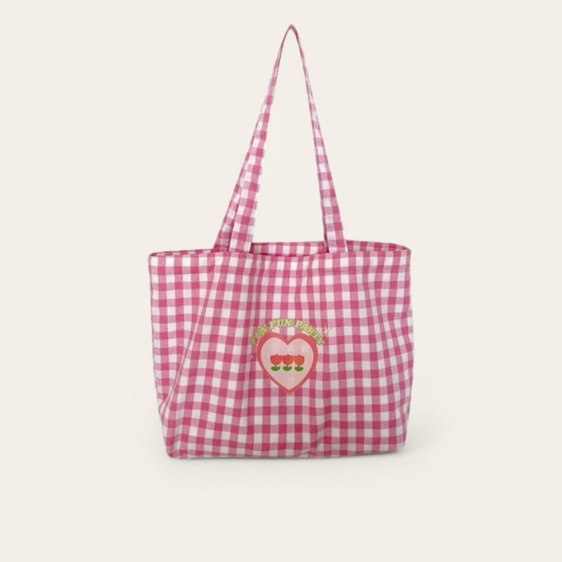 Dudie - Korean Children Fashion - #littlefashionista - Rim Checker Bag - 7