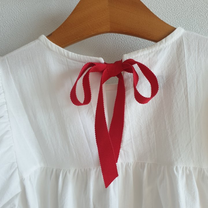Eclair - Korean Children Fashion - #kidsstore - Cherry Embroidery One-piece - 12