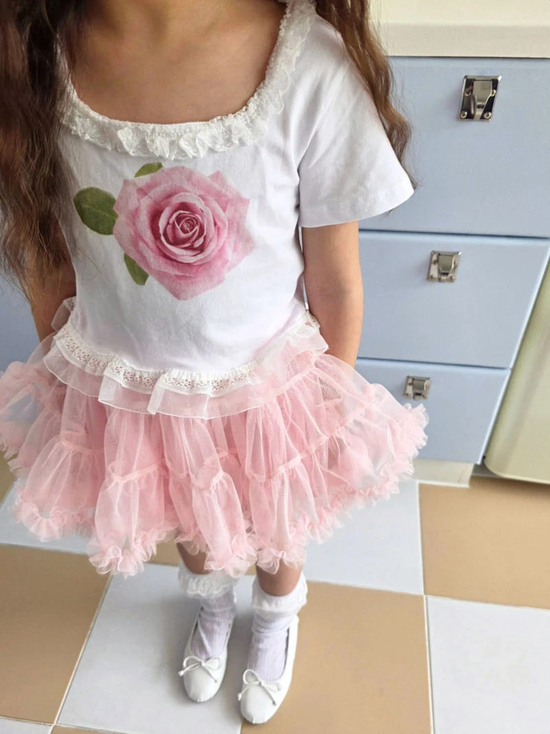 Ellymolly - Korean Children Fashion - #Kfashion4kids - Rose Square Tee - 9