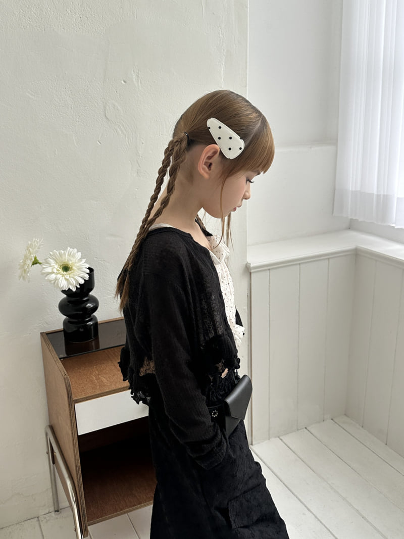 Ellymolly - Korean Children Fashion - #Kfashion4kids - Maple Frill Cardigan - 7