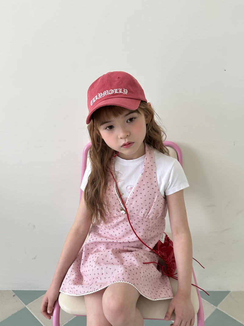 Ellymolly - Korean Children Fashion - #childofig - Cherry Halter One-Piece - 8