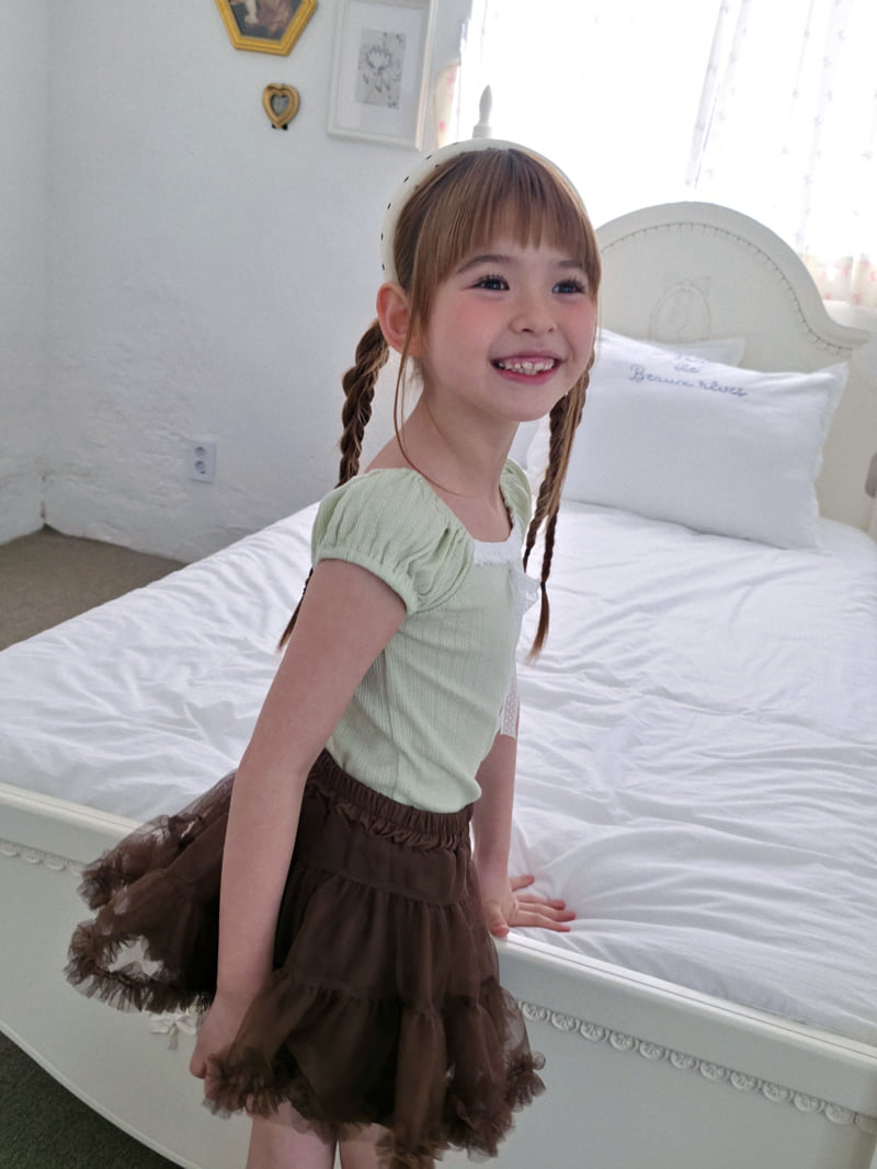 Ellymolly - Korean Children Fashion - #childofig - Romance Puff Tee - 7