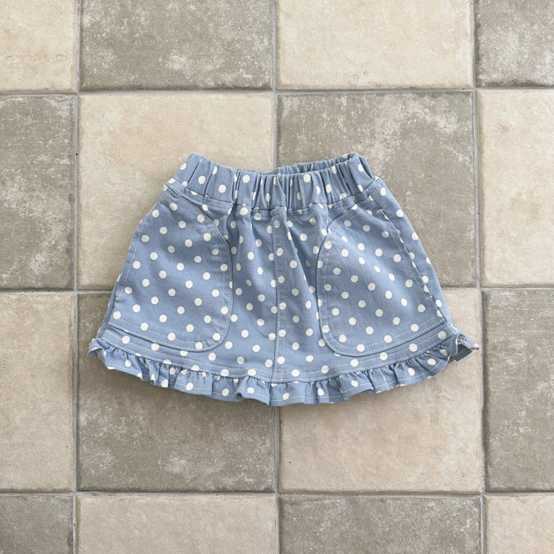 Ellymolly - Korean Children Fashion - #childofig - Dot Frill Skirt - 5