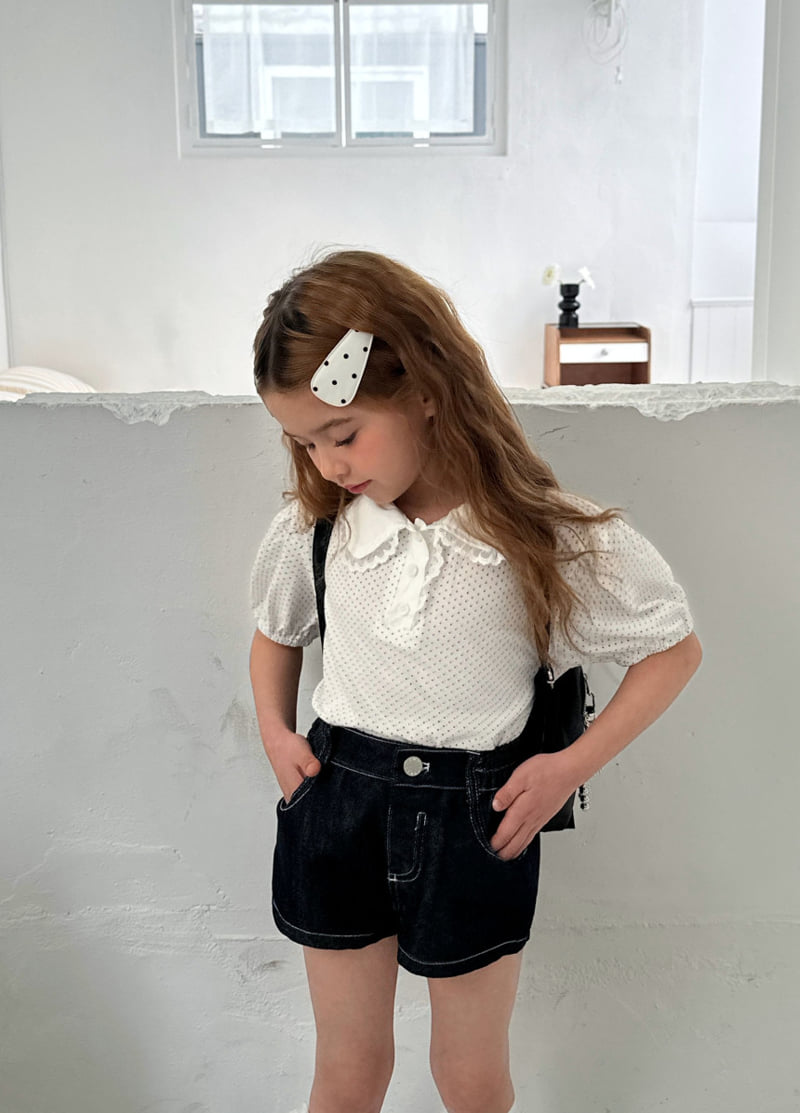 Ellymolly - Korean Children Fashion - #childofig - Pretty Lace Collar Tee - 6