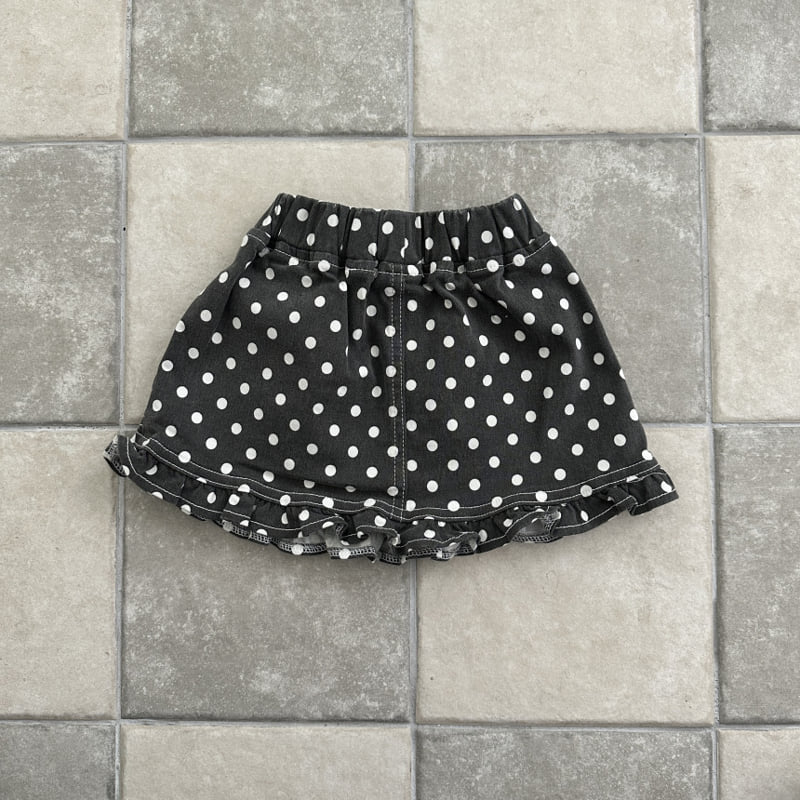 Ellymolly - Korean Children Fashion - #childrensboutique - Dot Frill Skirt - 6