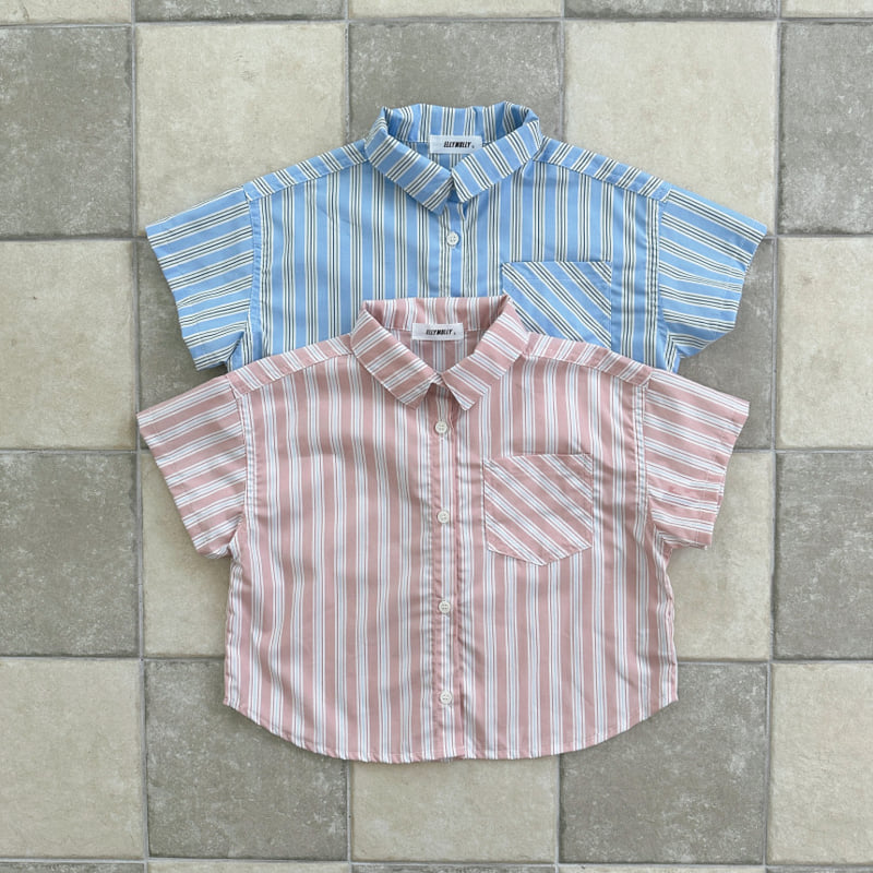 Ellymolly - Korean Children Fashion - #childrensboutique - Multi Stripe Shirt