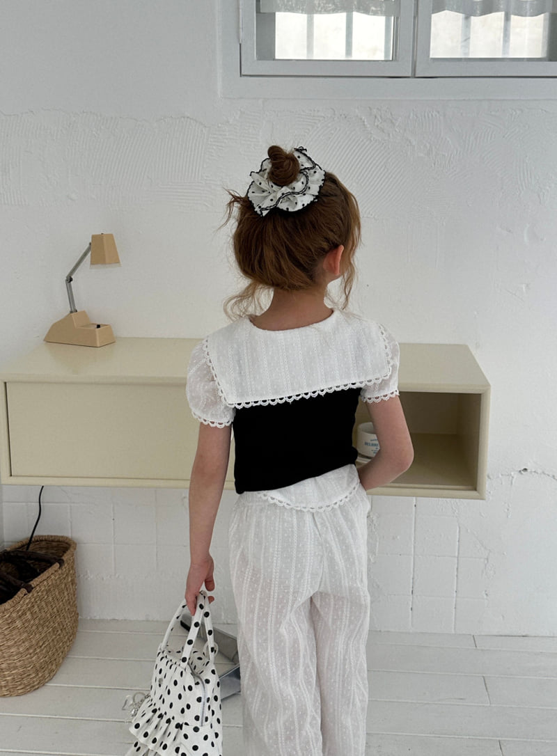 Ellymolly - Korean Children Fashion - #childrensboutique - Natural Pintuck Frill Pants - 10