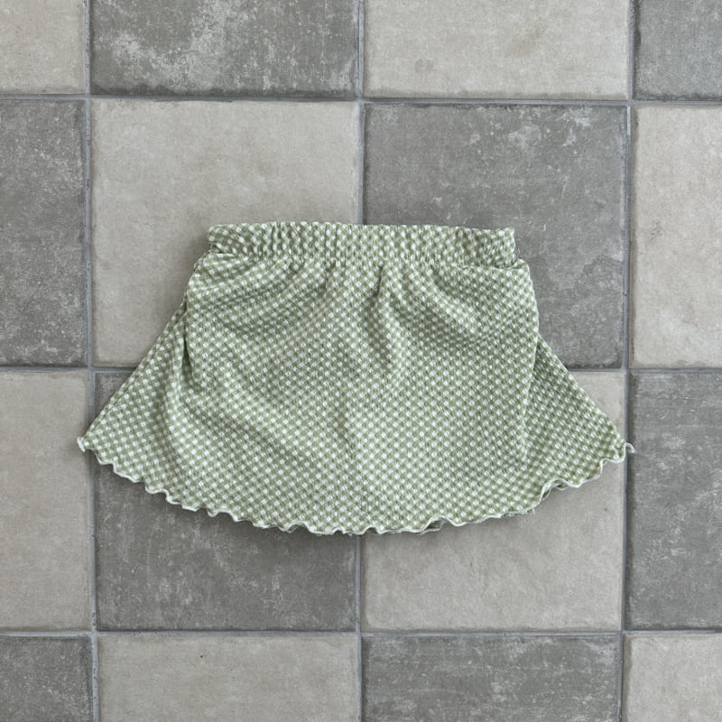 Ellymolly - Korean Children Fashion - #childrensboutique - Holly Check Shirring Skirt - 6