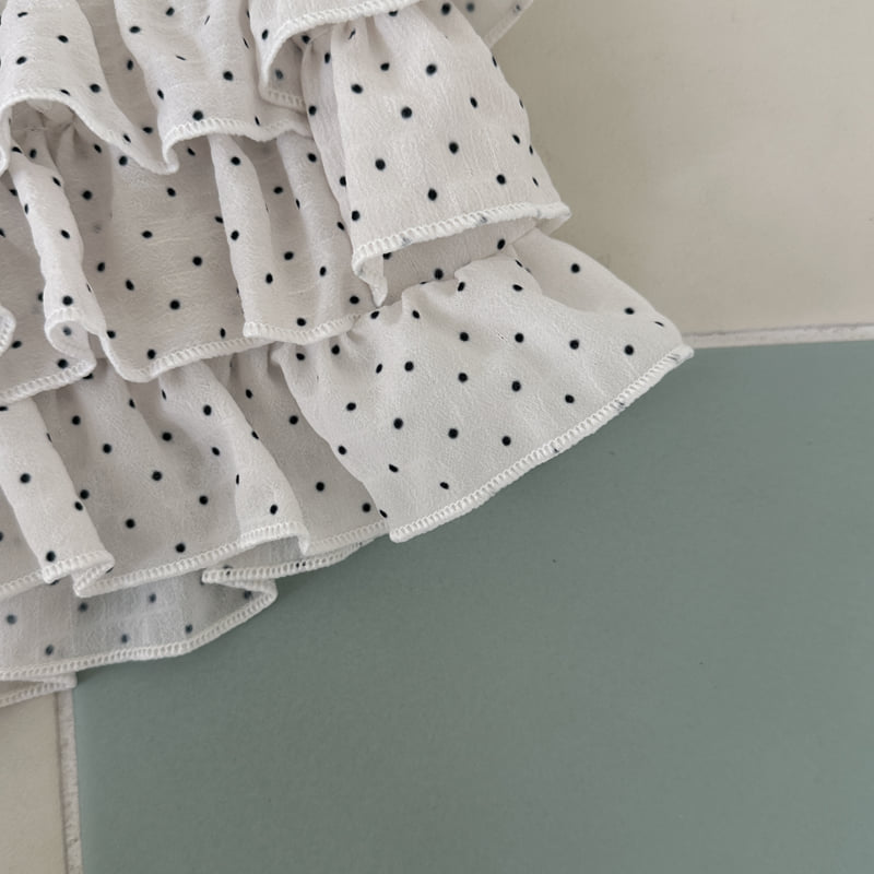 Ellymolly - Korean Children Fashion - #childrensboutique - Bubble Dot Cancan Pants - 3