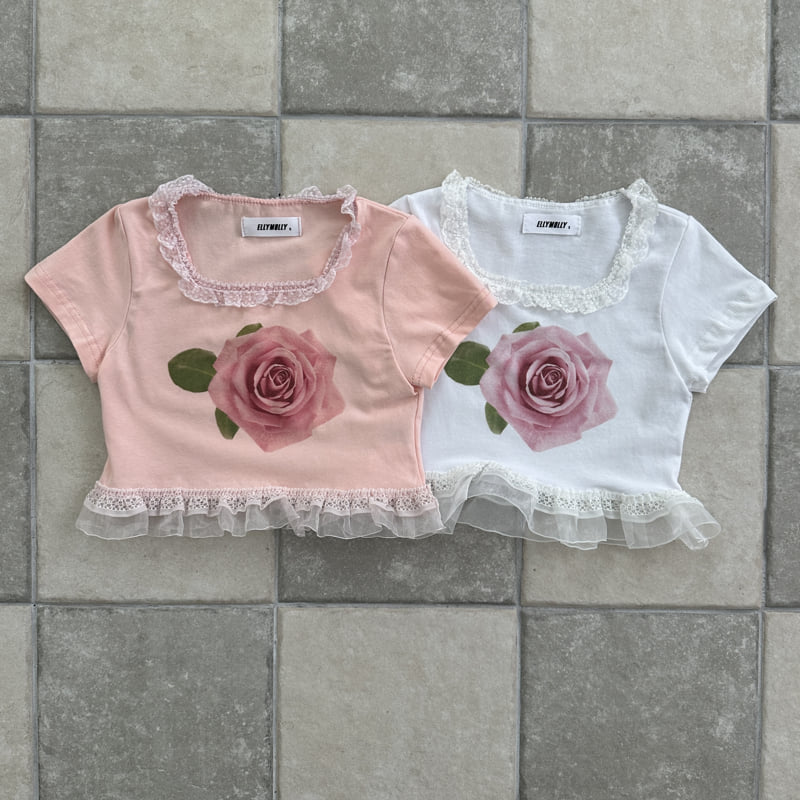 Ellymolly - Korean Children Fashion - #childrensboutique - Rose Square Tee - 2