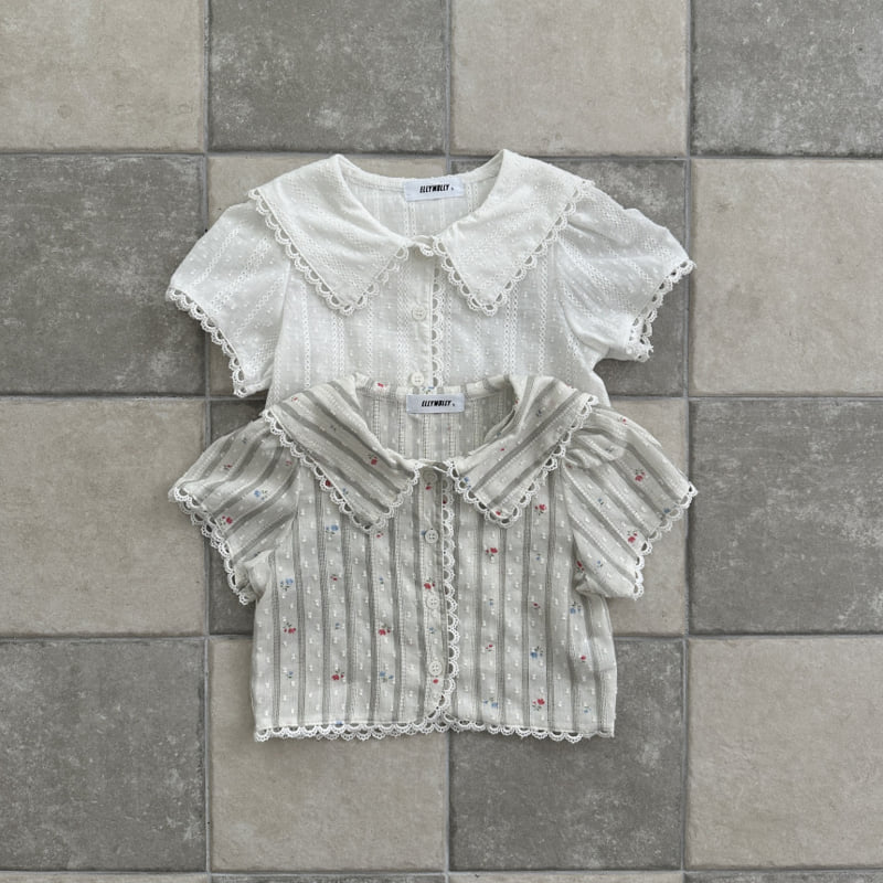 Ellymolly - Korean Children Fashion - #childrensboutique - Curling Vintage Blouse