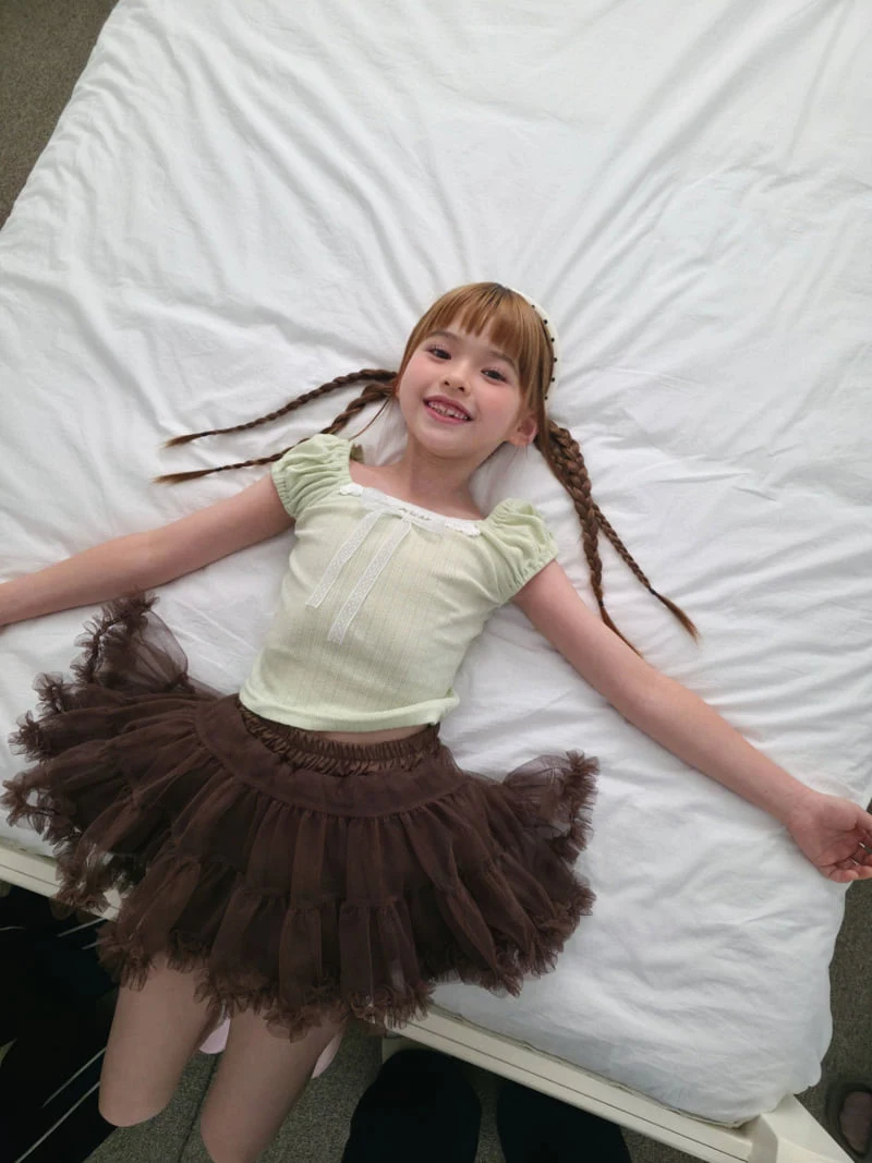 Ellymolly - Korean Children Fashion - #designkidswear - Tutu Point Skirt - 8