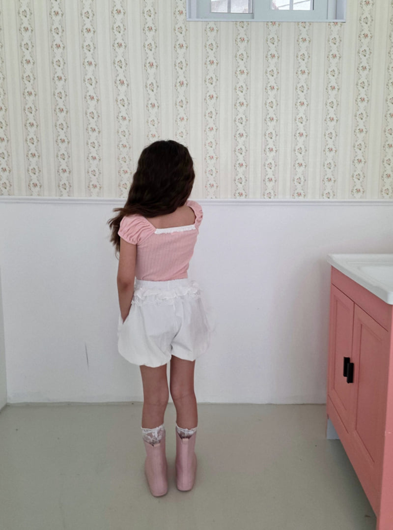 Ellymolly - Korean Children Fashion - #designkidswear - Romance Puff Tee - 9