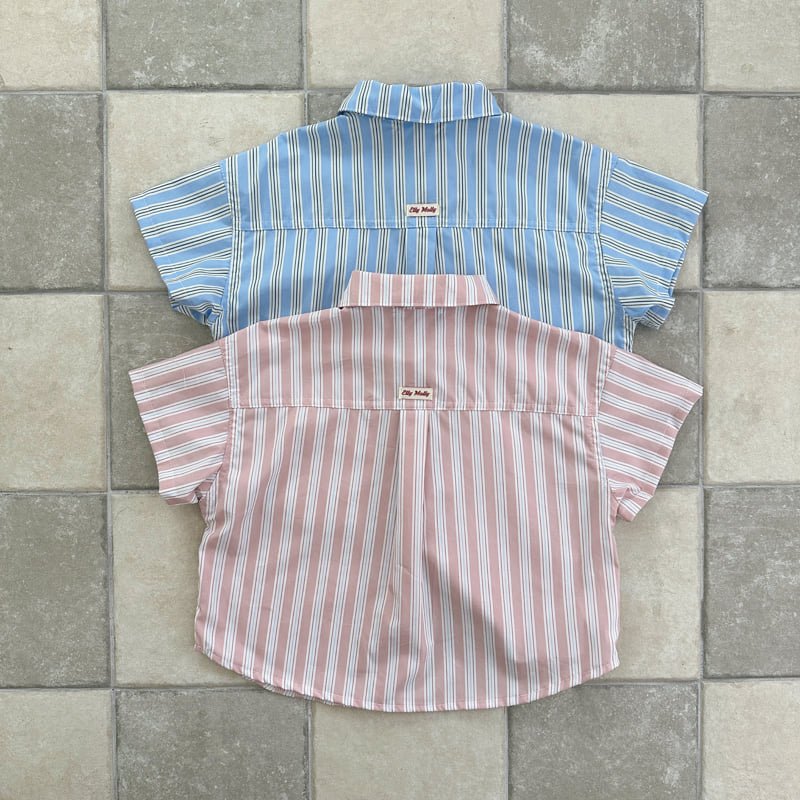 Ellymolly - Korean Children Fashion - #designkidswear - Multi Stripe Shirt - 2