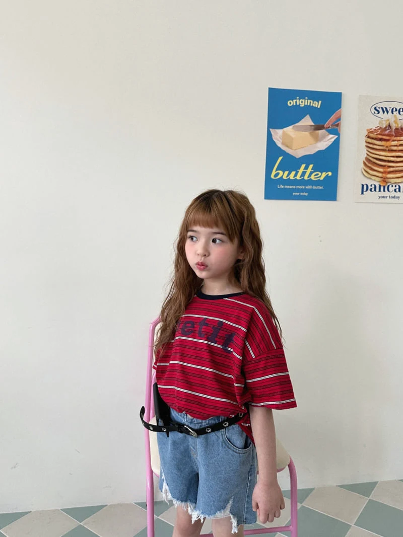 Ellymolly - Korean Children Fashion - #designkidswear - Petit Stripe Tee - 8
