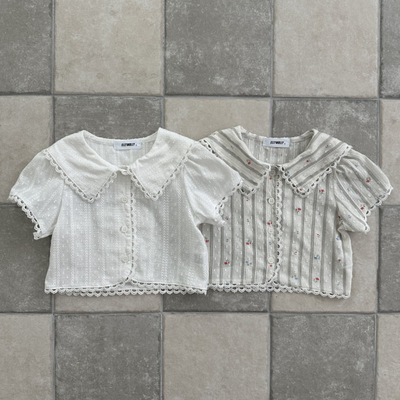 Ellymolly - Korean Children Fashion - #designkidswear - Curling Vintage Blouse - 2