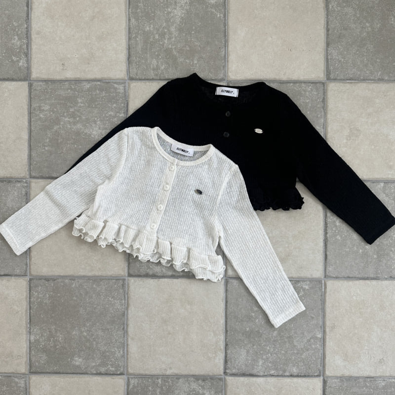 Ellymolly - Korean Children Fashion - #designkidswear - Maple Frill Cardigan