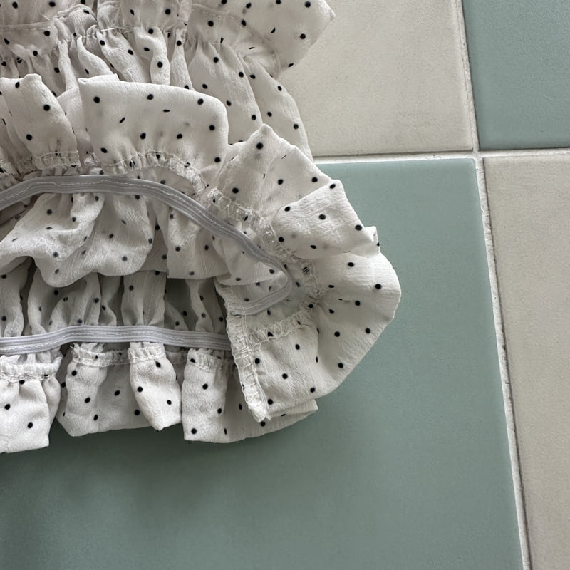 Ellymolly - Korean Children Fashion - #designkidswear - Bubble Dot Bustier - 4