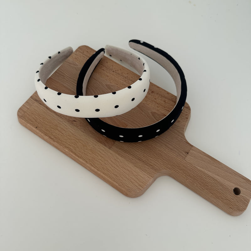 Ellymolly - Korean Children Fashion - #discoveringself - Embossed Dot Headband - 2