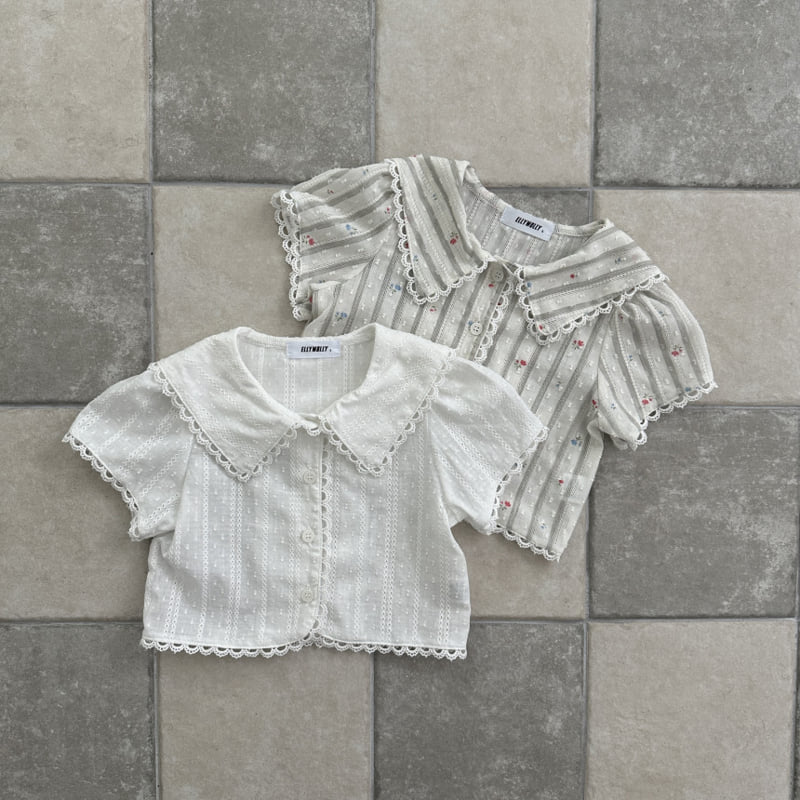 Ellymolly - Korean Children Fashion - #discoveringself - Curling Vintage Blouse - 3