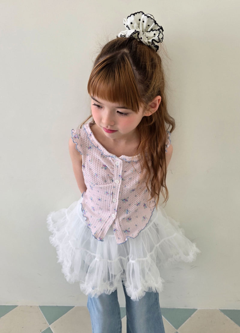 Ellymolly - Korean Children Fashion - #fashionkids - Butterfly Wave Vest - 8