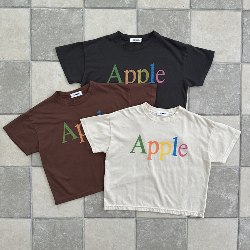 Ellymolly - Korean Children Fashion - #fashionkids - Mixing Apple Tee