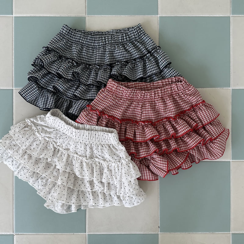 Ellymolly - Korean Children Fashion - #fashionkids - Bubble Dot Cancan Pants - 6