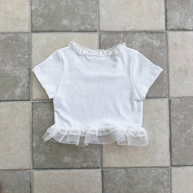 Ellymolly - Korean Children Fashion - #fashionkids - Rose Square Tee - 5