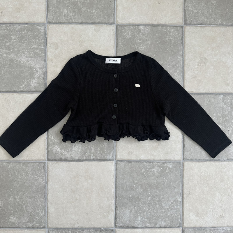 Ellymolly - Korean Children Fashion - #fashionkids - Maple Frill Cardigan - 3