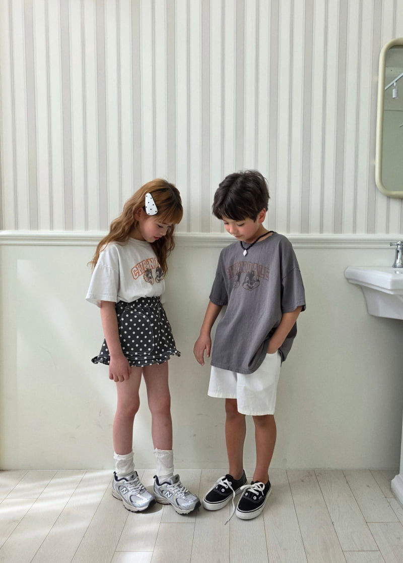 Ellymolly - Korean Children Fashion - #kidsshorts - Wind Mouse Box Tee - 8