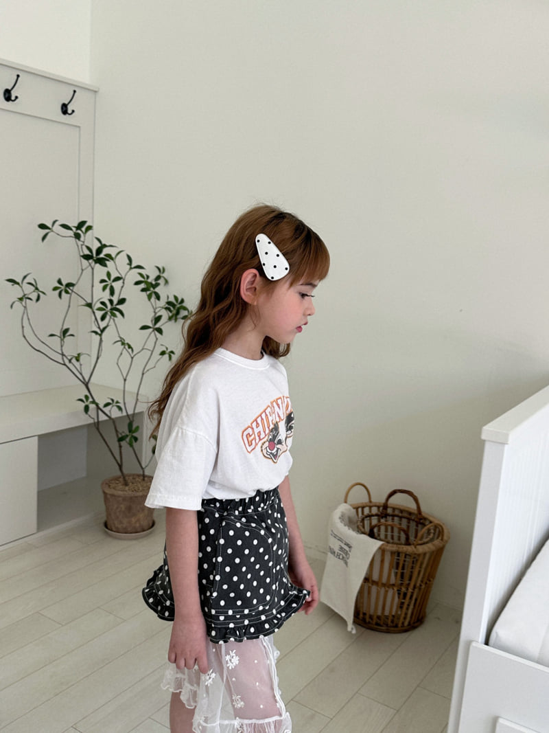 Ellymolly - Korean Children Fashion - #kidsshorts - Dot Frill Skirt - 10