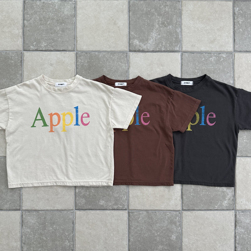 Ellymolly - Korean Children Fashion - #kidsshorts - Mixing Apple Tee - 2