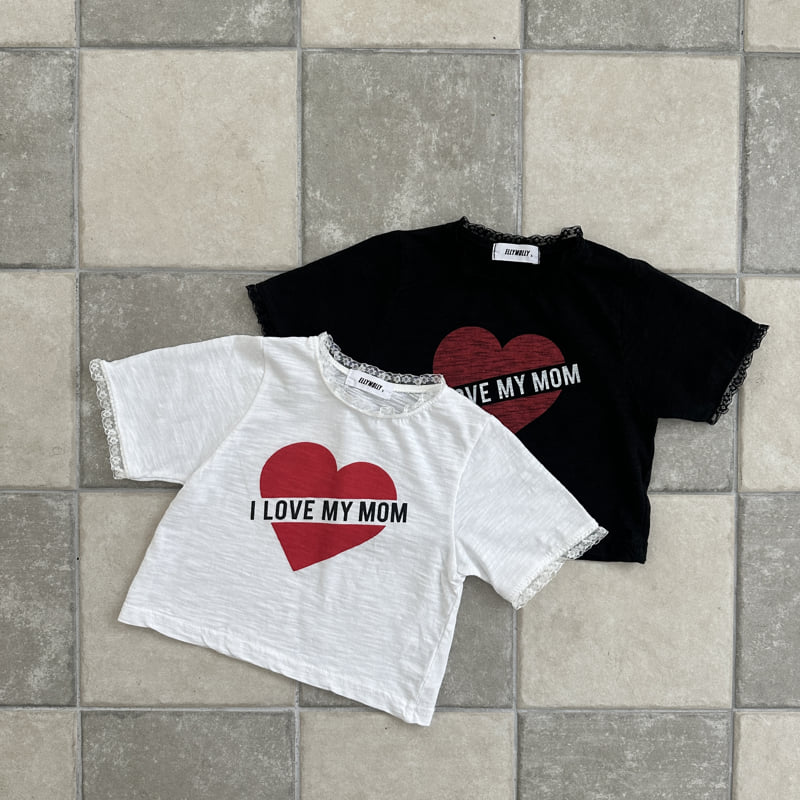 Ellymolly - Korean Children Fashion - #kidsshorts - Heart Slap Tee - 2