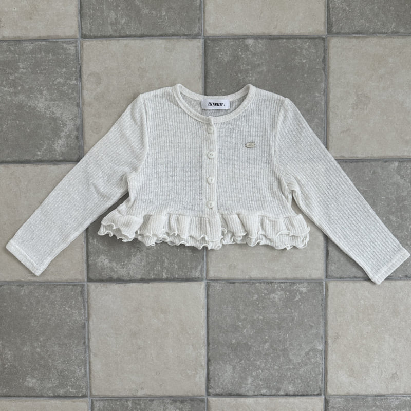 Ellymolly - Korean Children Fashion - #fashionkids - Maple Frill Cardigan - 4