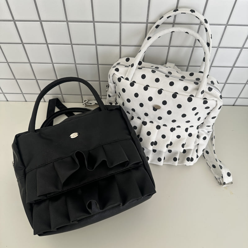 Ellymolly - Korean Children Fashion - #kidsshorts - Square Frill Bag - 2