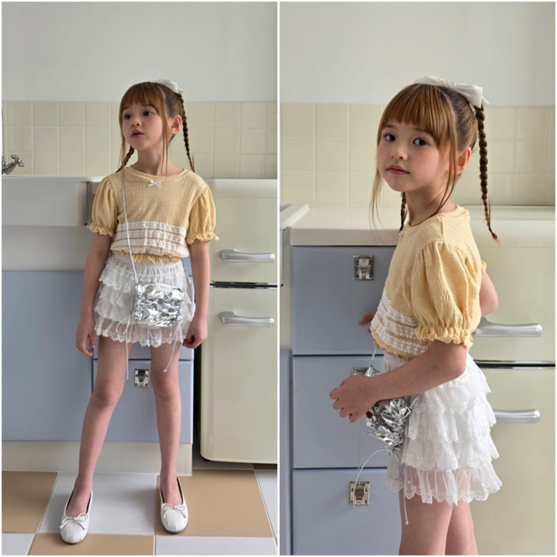 Ellymolly - Korean Children Fashion - #kidsstore - Baby Frill Tee - 7