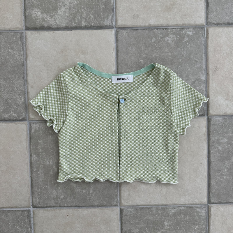 Ellymolly - Korean Children Fashion - #kidsstore - Holly Check Wave Cardigan - 3