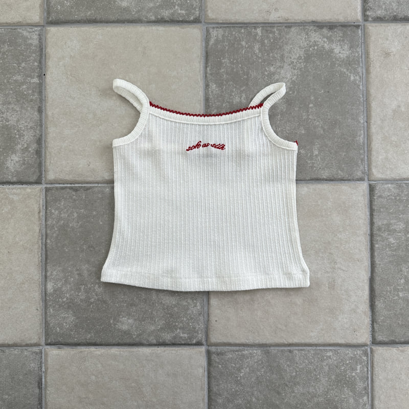 Ellymolly - Korean Children Fashion - #kidsstore - Pinko Soft Sleeveless - 3