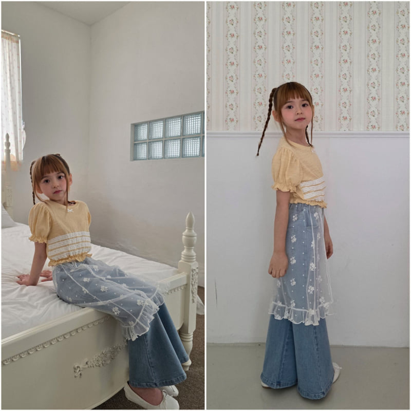Ellymolly - Korean Children Fashion - #kidsstore - Flare Jeans - 8