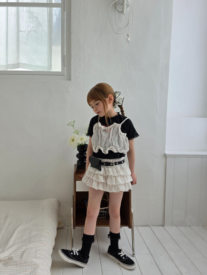 Ellymolly - Korean Children Fashion - #kidsstore - Bubble Dot Bustier - 7
