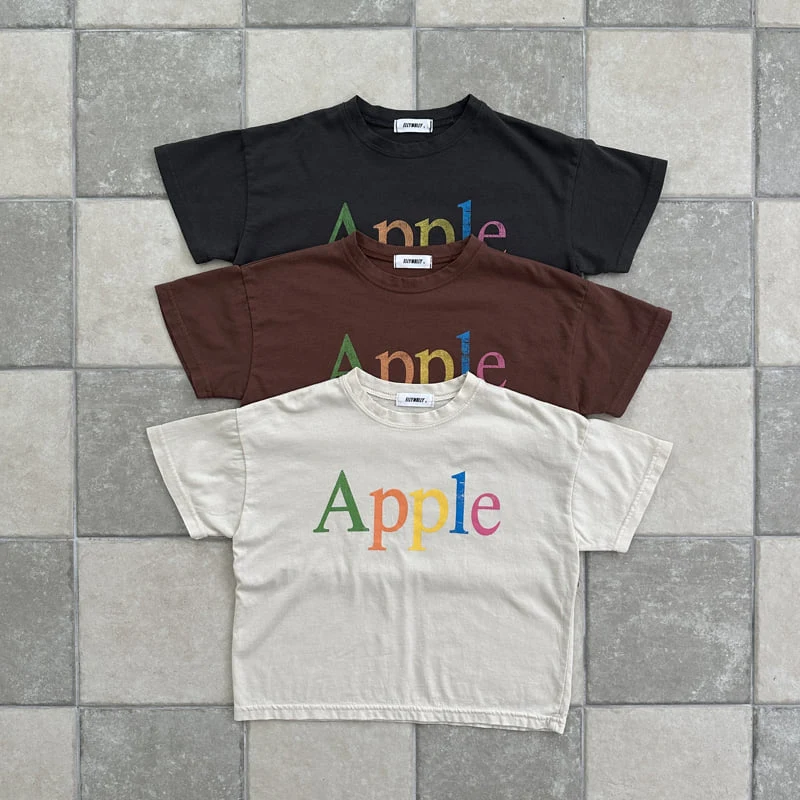 Ellymolly - Korean Children Fashion - #kidsstore - Mixing Apple Tee - 3