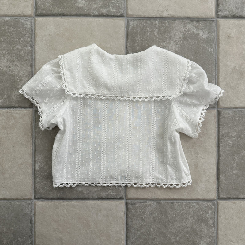 Ellymolly - Korean Children Fashion - #kidsstore - Curling Vintage Blouse - 6