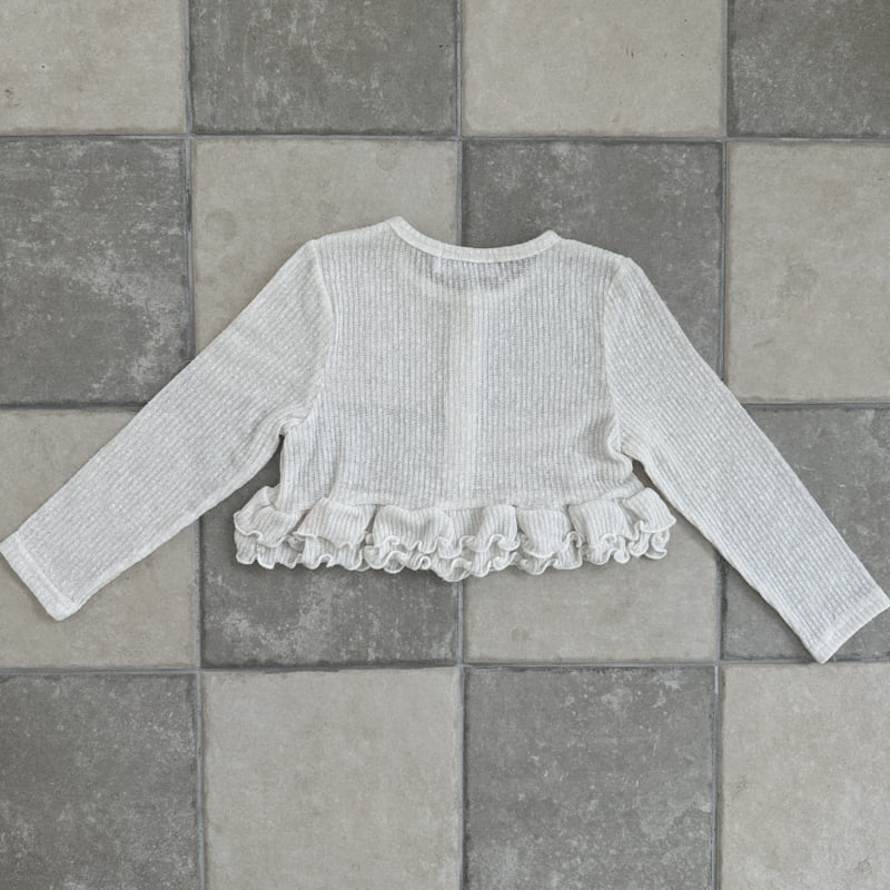 Ellymolly - Korean Children Fashion - #kidsstore - Maple Frill Cardigan - 5