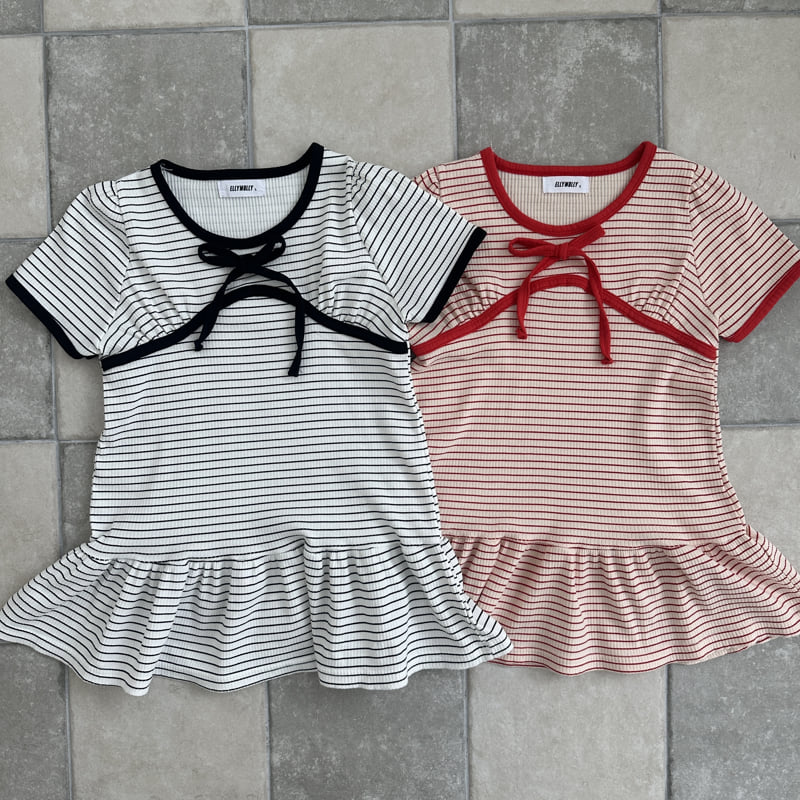 Ellymolly - Korean Children Fashion - #kidsstore - Striped Limit One-piece - 2