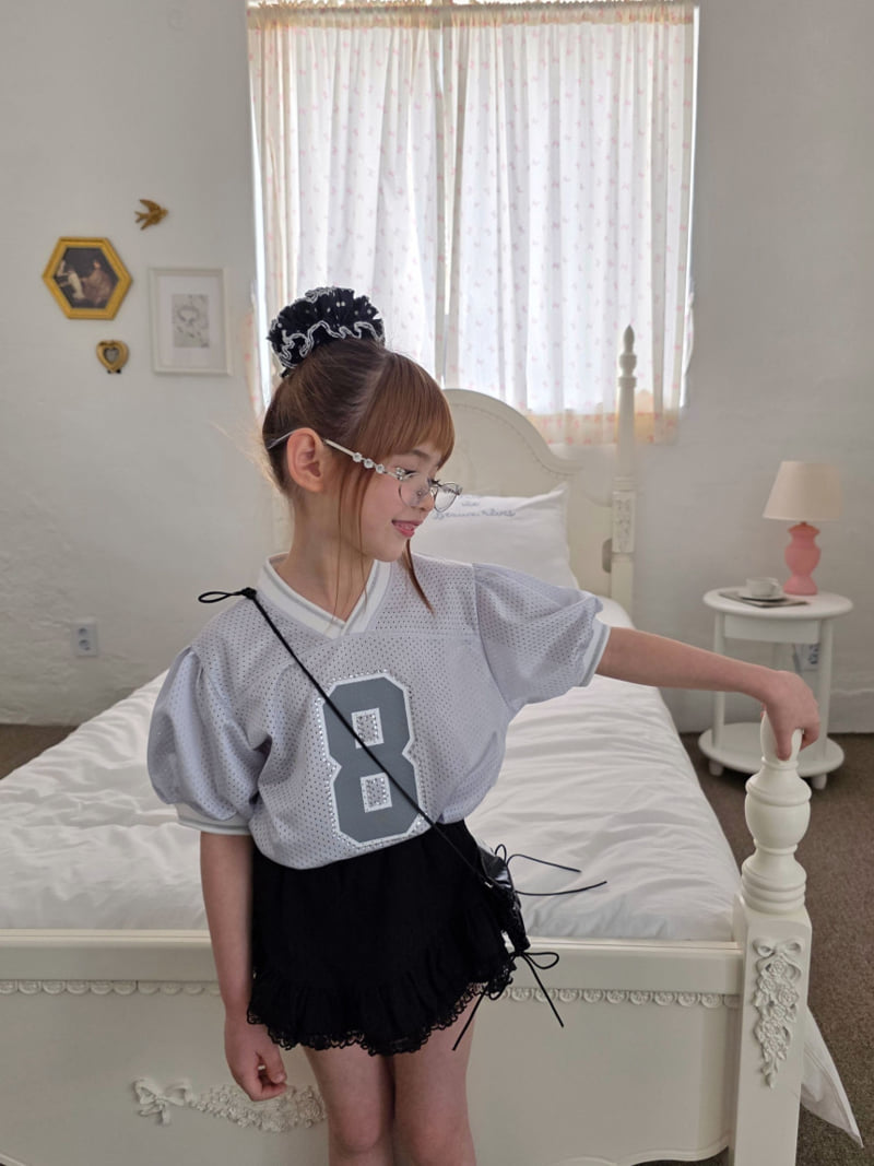 Ellymolly - Korean Children Fashion - #kidzfashiontrend - V-Double Frill Skirt - 7