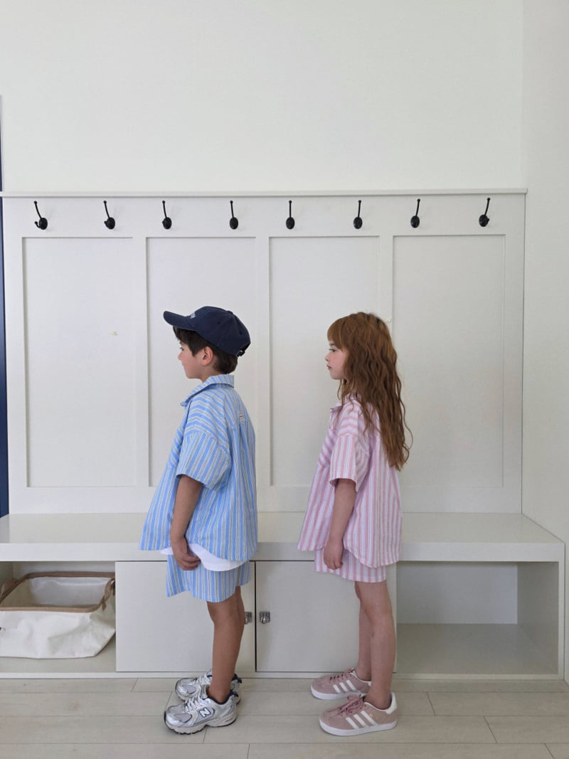 Ellymolly - Korean Children Fashion - #kidzfashiontrend - Multi Stripe Shirt - 7