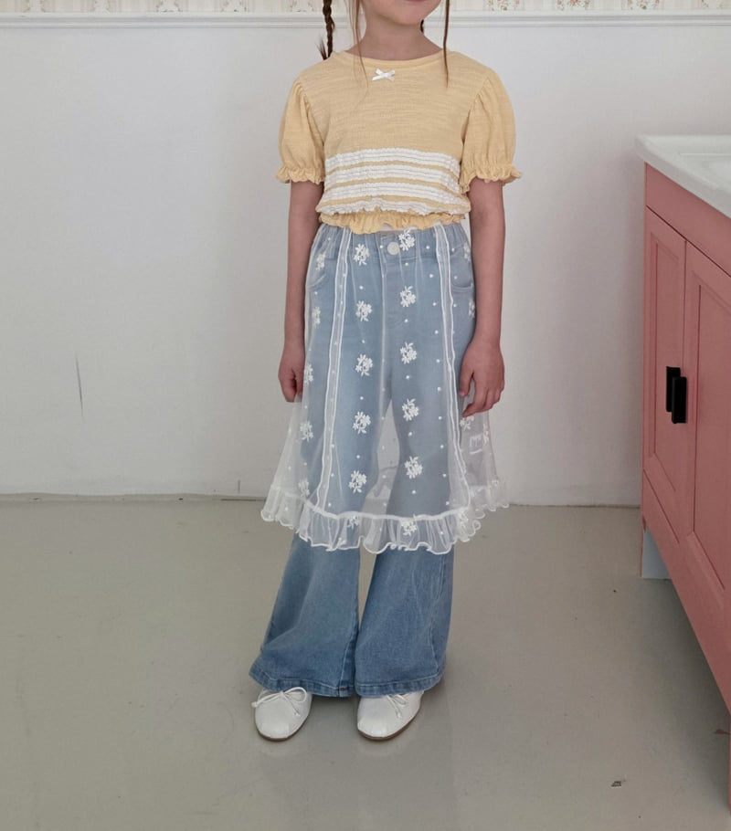 Ellymolly - Korean Children Fashion - #kidzfashiontrend - Flare Jeans - 9