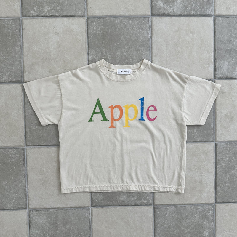 Ellymolly - Korean Children Fashion - #kidsstore - Mixing Apple Tee - 4