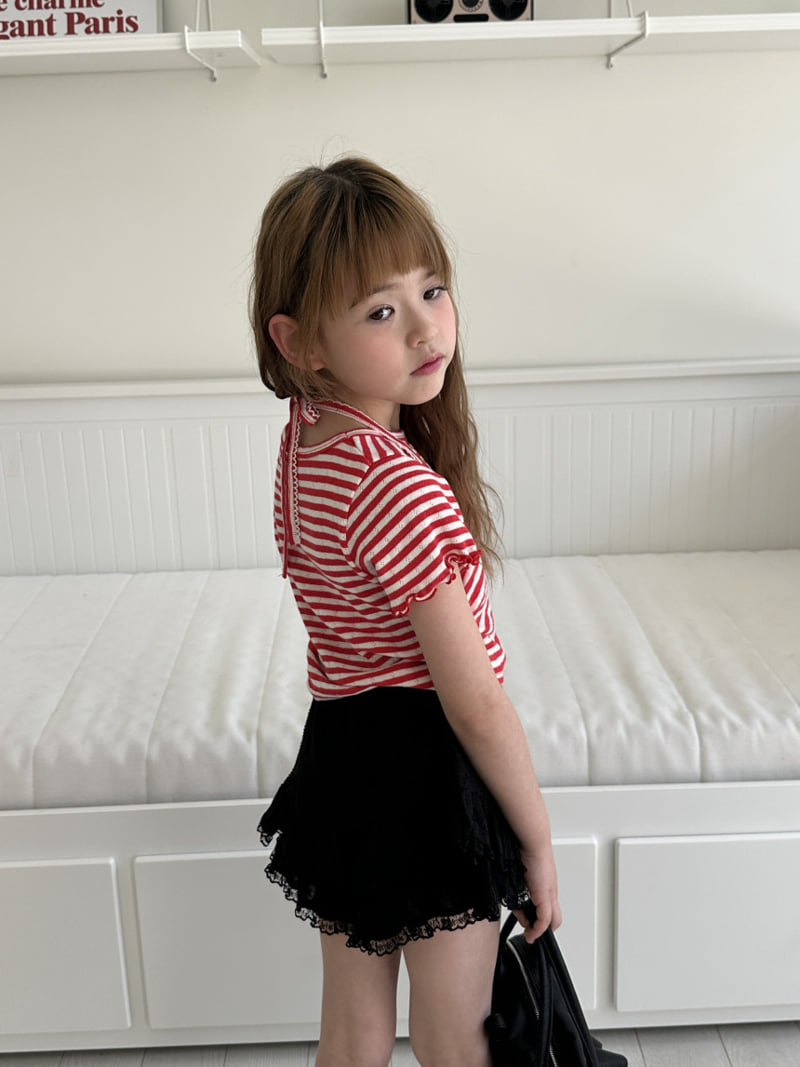 Ellymolly - Korean Children Fashion - #kidzfashiontrend - Pinko Shirring Cardigan Tee - 7