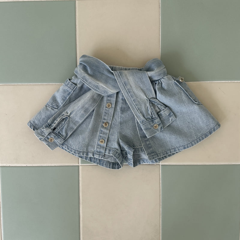 Ellymolly - Korean Children Fashion - #kidzfashiontrend - New Wrap Layered Pants - 2